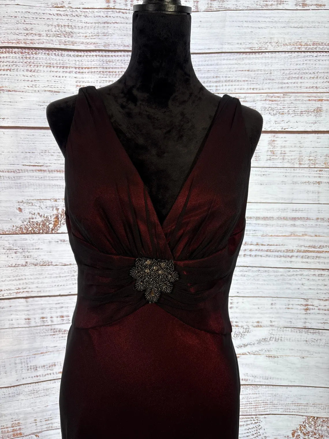 Black And Red Jones New York Shimmer Dress | Size12