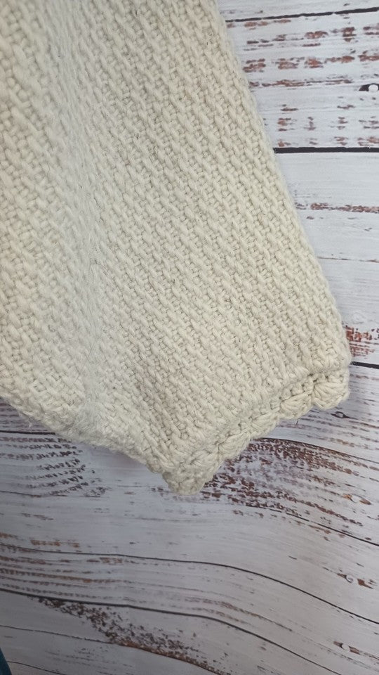 Alpaca Wool Dolman Sleeve Oversized Sweater | Size L