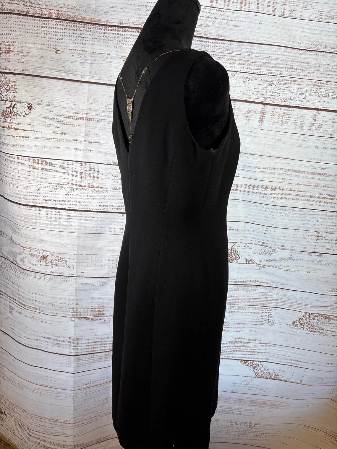 Black Dress With Built-In Necklace | Size 10