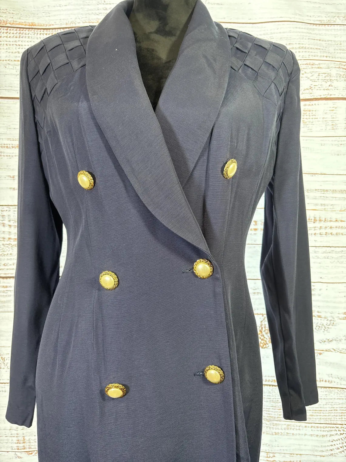 Navy John Robert's Coat Dress | Size 9/10