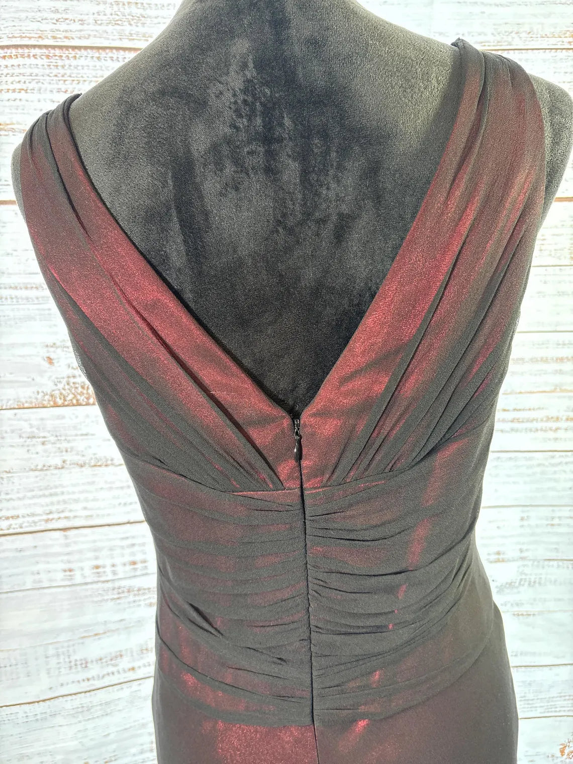 Black And Red Jones New York Shimmer Dress | Size12