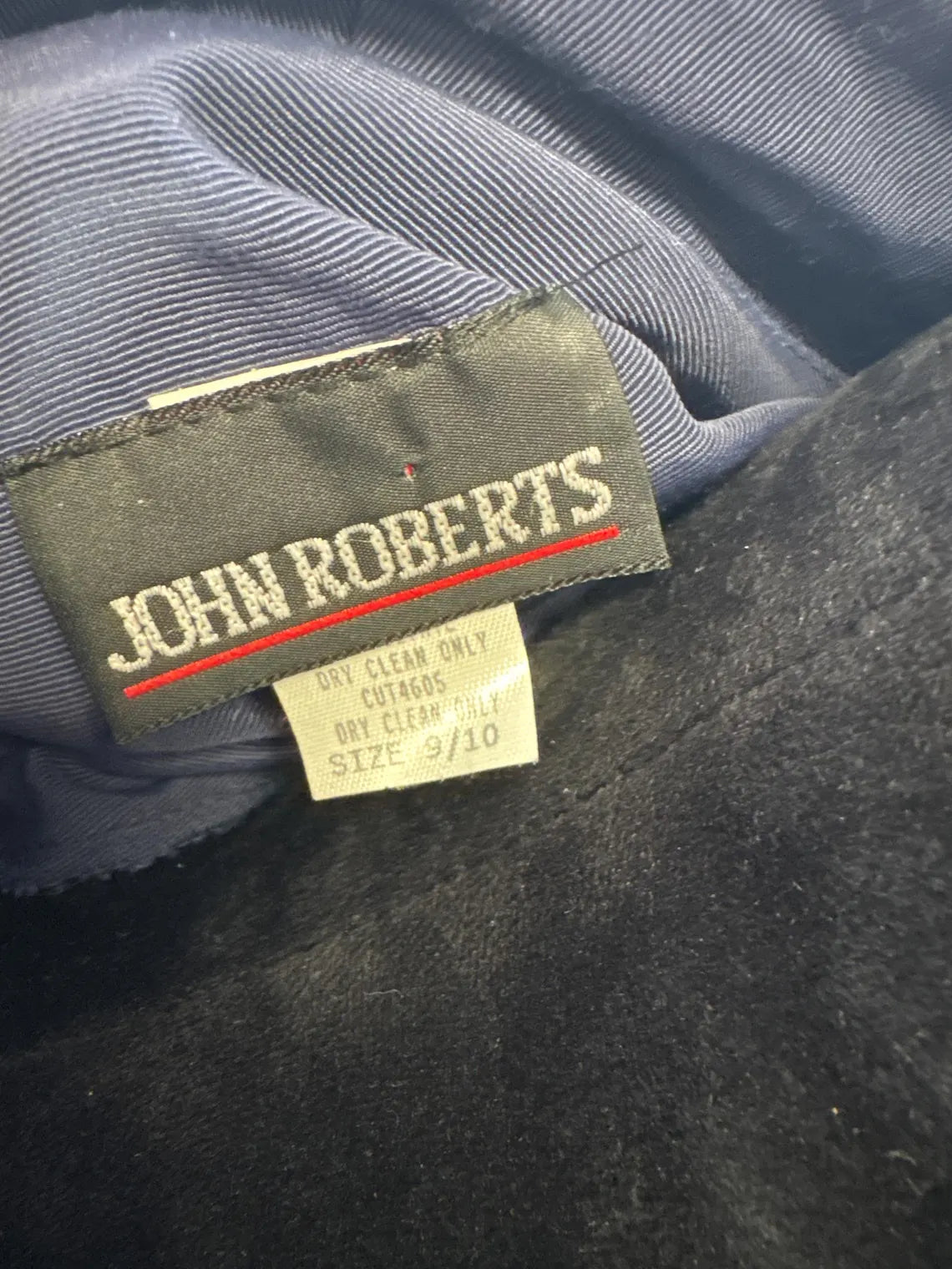 Navy John Robert's Coat Dress | Size 9/10