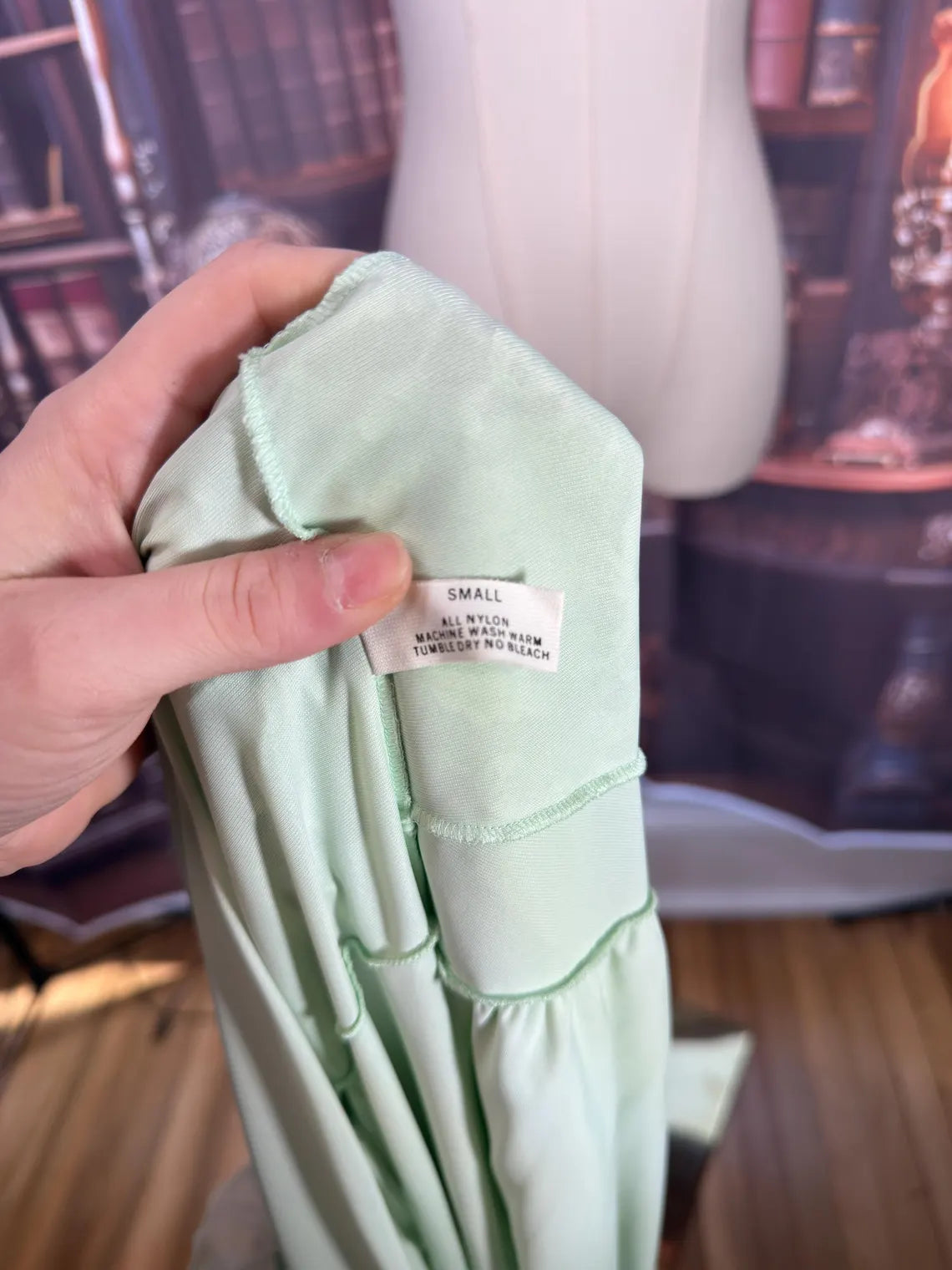 Shadowline Mint Green Maxi Lingerie Dress | Size S