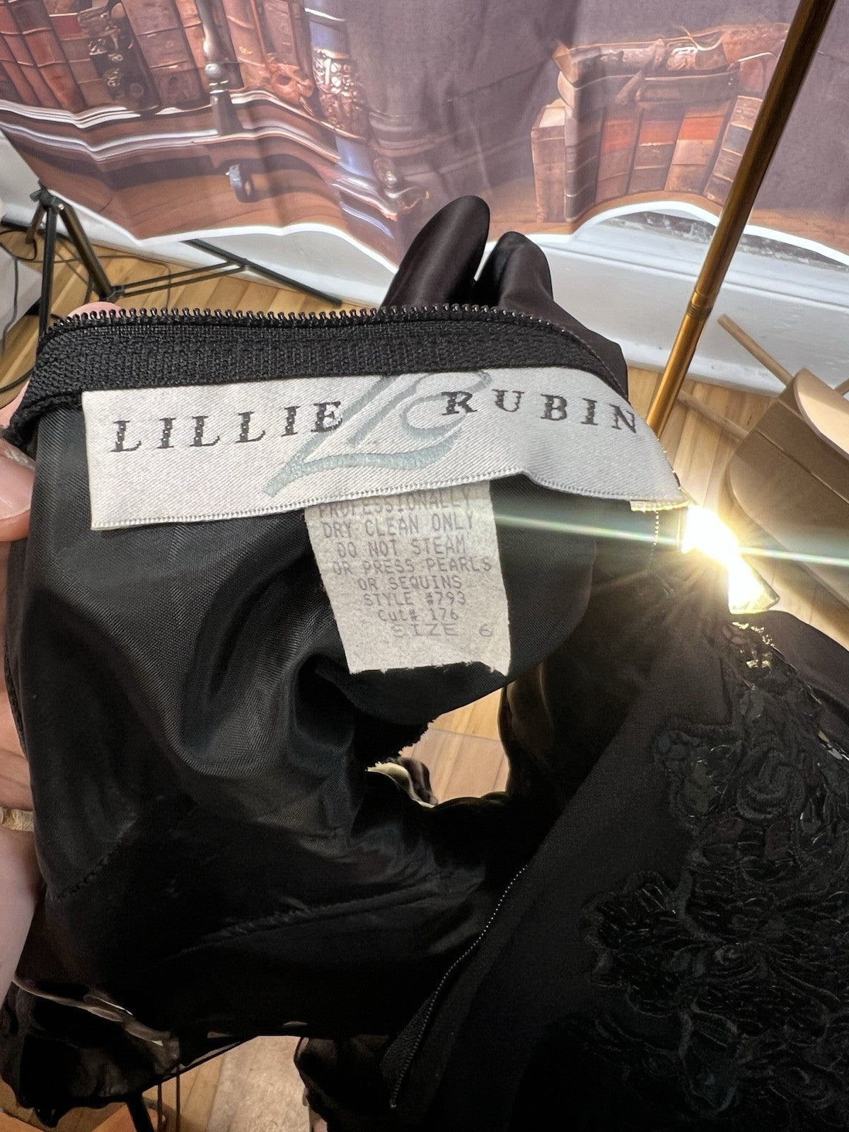 Lillie Rubin Black Cocktail Dress | Size 6
