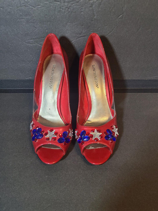 Worthington Red White and Blue Patriotic Pumps | Size 8.5M