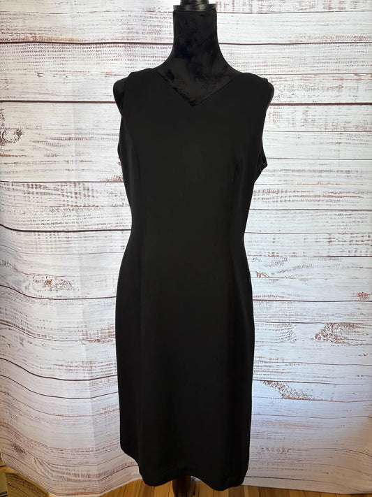 Black Dress With Built-In Necklace | Size 10