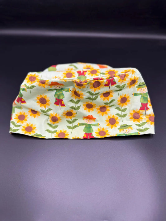 Scarecrow Print Adjustable Scrub Cap