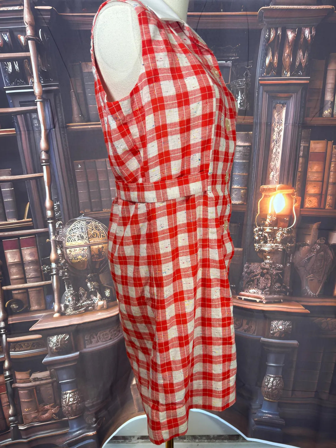 Handmade Gingham Print Dress | 33in Waist