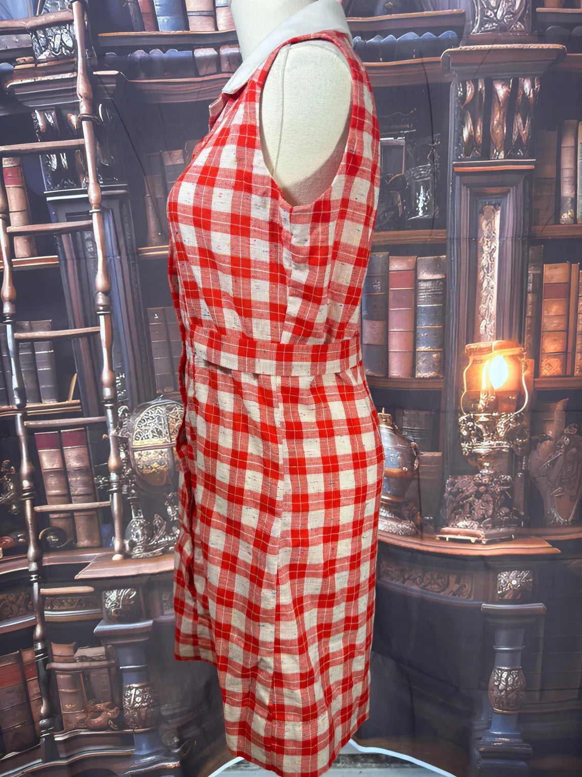Handmade Gingham Print Dress | 33in Waist