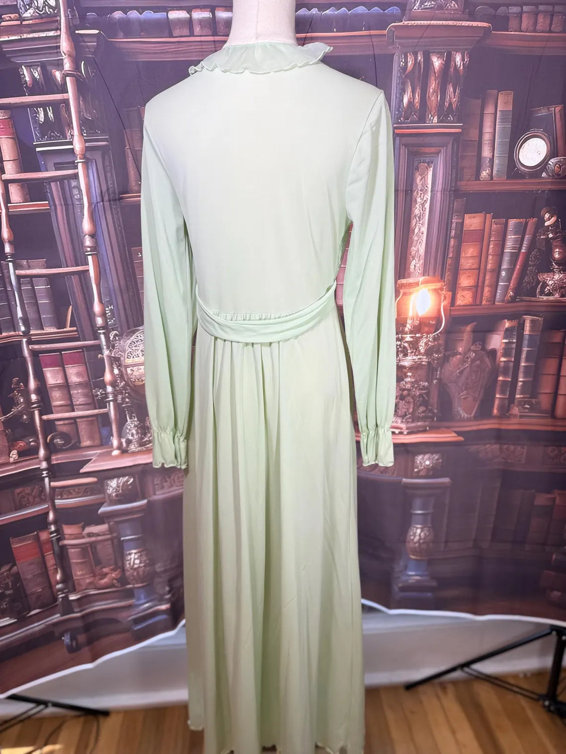 Shadowline Mint Green Maxi Lingerie Dress | Size S